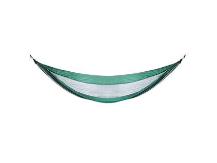 Houpací turistická síť double XXL 140 x 260 cm zeleno šedá