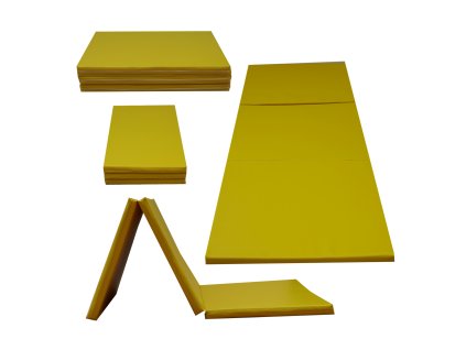 43398 gymnasticka zinenka 195x85x15 cm zlta t25