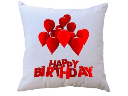 happy birthday polštářek