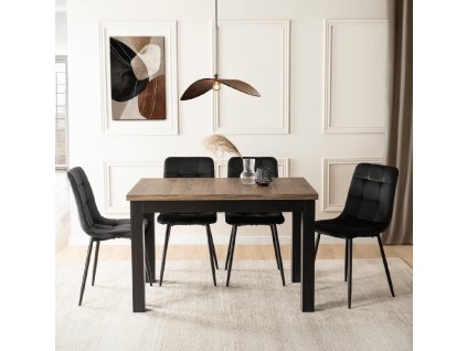 Jídelní sestava stůl Skubi a židle Peru