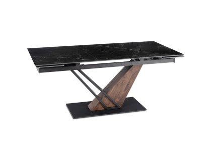 Ukázka rozkládacího stolu Rex 2 v dekoru černý mramor