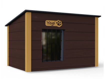 Bouda pro psa Yogi L – hnědá