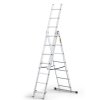 Multifunkční hliníkový žebřík 3 x 7 příček