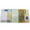 200 EURO banknoty do zabawy i nauki plik 100szt GRATIS