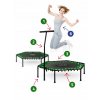 51219 2 fitness trampolina s uchytom zelena ns 103