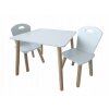 Biely detský stôl so stoličkami