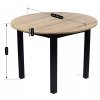 Kulatý rozkládací stůl Harry 102 až 142 cm dub Riviera rozměry