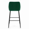 Barová židle Vasto zelená pohled zezadu