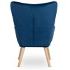 Ušák křeslo s podnožkou Lozano tmavě modrá