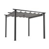 Zahradní altán pergola 3 x 3 m šedá