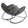 Houpací křeslo Laredo šedé látka