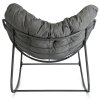 Houpací křeslo Laredo šedé látka