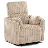 Polohovací křeslo béžový manšestr Raul