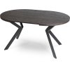 Kulatý rozkládací stůl 90 – 190 cm černý Lugo