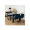 Jídelní židle modrá velur Chris