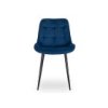 Jídelní židle modrá velur Chris