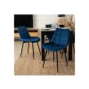 Jídelní židle modrá velur Chris