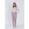 dámske pyžamo s gombíkmi a mašličkou