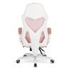 Herní židle růžová látka Bing