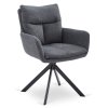 Ukázka tmavě šedé otočné židle Paul
