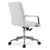 Otočná kancelářská židle bílá ekokůže Astro