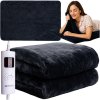 Elektrická deka v černé barvě