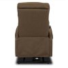 Polohovací křeslo hnědá látka Colton