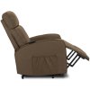 Polohovací křeslo hnědá látka Colton