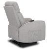 Polohovací křeslo šedé látka Colton