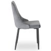 Jídelní židle šedá velúr Bari