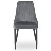 Jídelní židle šedá velúr Bari
