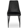 Jídelní židle černá velur Bari