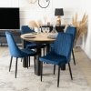 Jídelní židle modrá velúr Bari