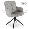 Otočná stolička šedá manšester June