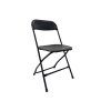 Cateringová skládací židle černá