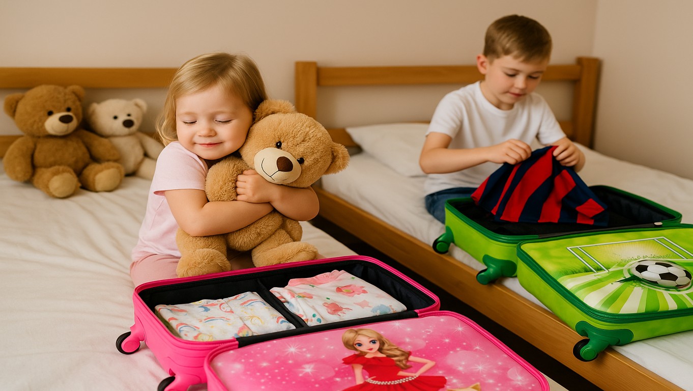 Wie packen Kinder für den Besuch bei Oma?