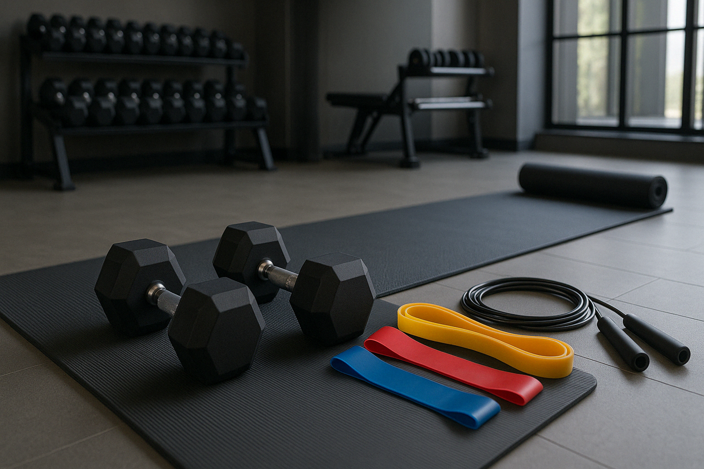 Training für Anfänger mit Hanteln