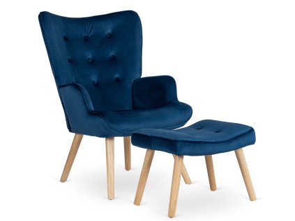 Ohrensessel Lozano blau