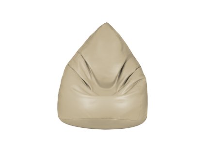 Mini-Sitzsack beige aus Kunstleder