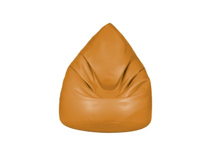 Mini-Sitzsack orange aus Kunstleder