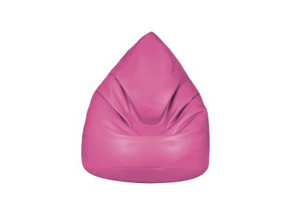 Mini-Sitzsack rosa aus Kunstleder