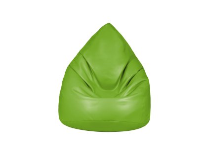 Mini-Sitzsack grün aus Kunstleder