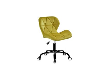 Bürostuhl gelber Velours Noto