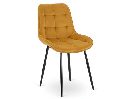 Essstuhl Senf Velours Chris