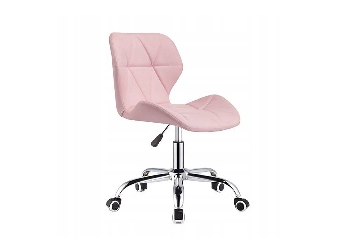 Krzeslo Obrotowe Biurowe Pikowane Fotel na kolkach Glebokosc mebla 43 cm