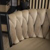 krzeslo barowe tapicerowane plecione hoker flores bezowe welurowe nowoczesne loft (4)