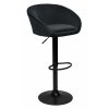 3096hoker krzeslo barowe paterson czarny welur velvet 1