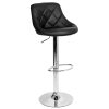 Barhocker Cydro Chrom Kunstleder schwarz