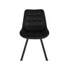 Esszimmerstuhl Rick Velours schwarz