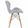 KRZESLO TAPICEROWANE SKANDYNAWSKIE PIKOWANE SZARE Marka Eurostyle